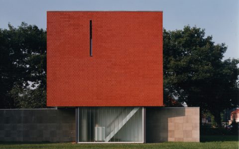 architectuur woningen baksteen rood kubus